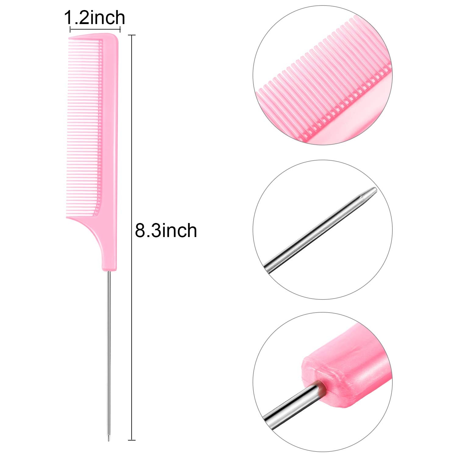 Pink Point Tip Comb
